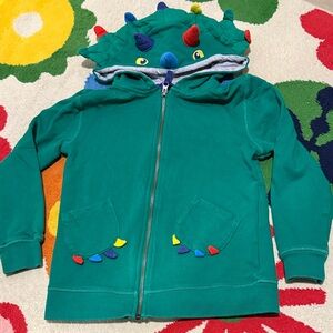 Mini Boden Green Dinosaur Hoodie for Kids